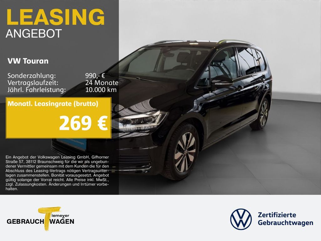 Volkswagen Touran 1.5 TSI DSG GOAL 7SITZE LED AHK ASSIST Leasing