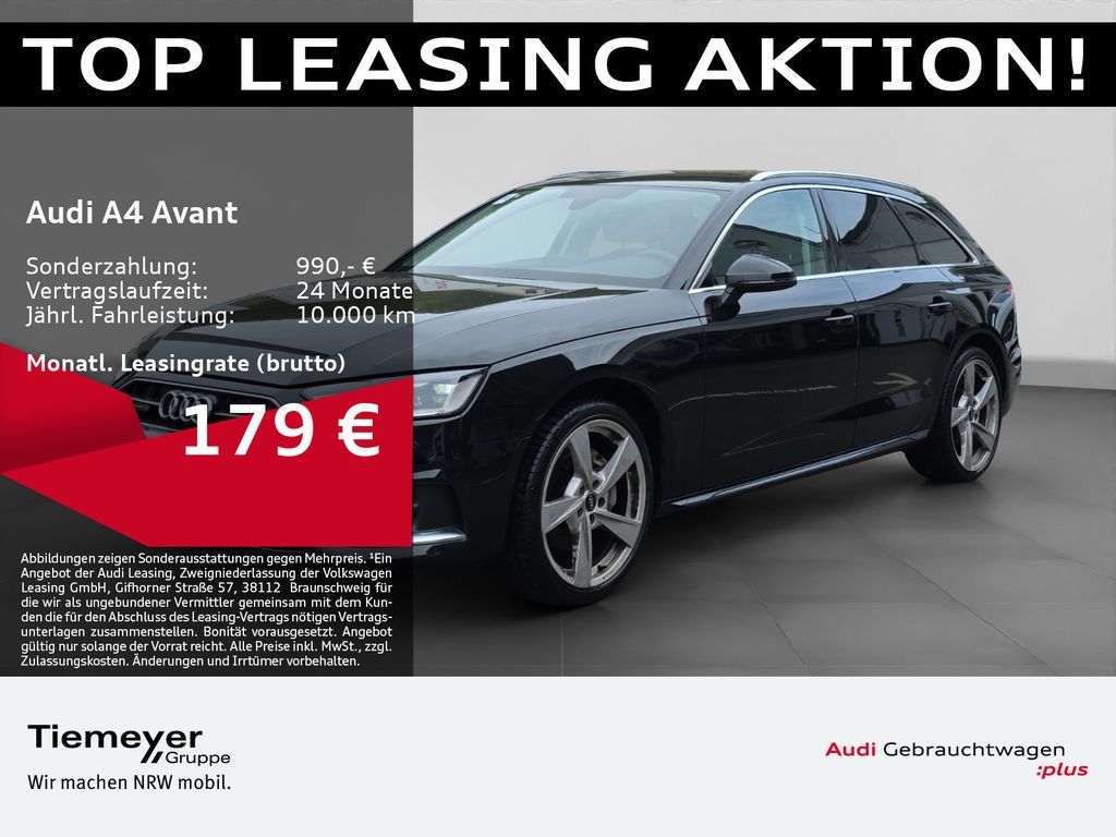 Audi A4 Avant 40 TDI Q ADVANCED LM19 LEDER eSITZE ACC Leasing