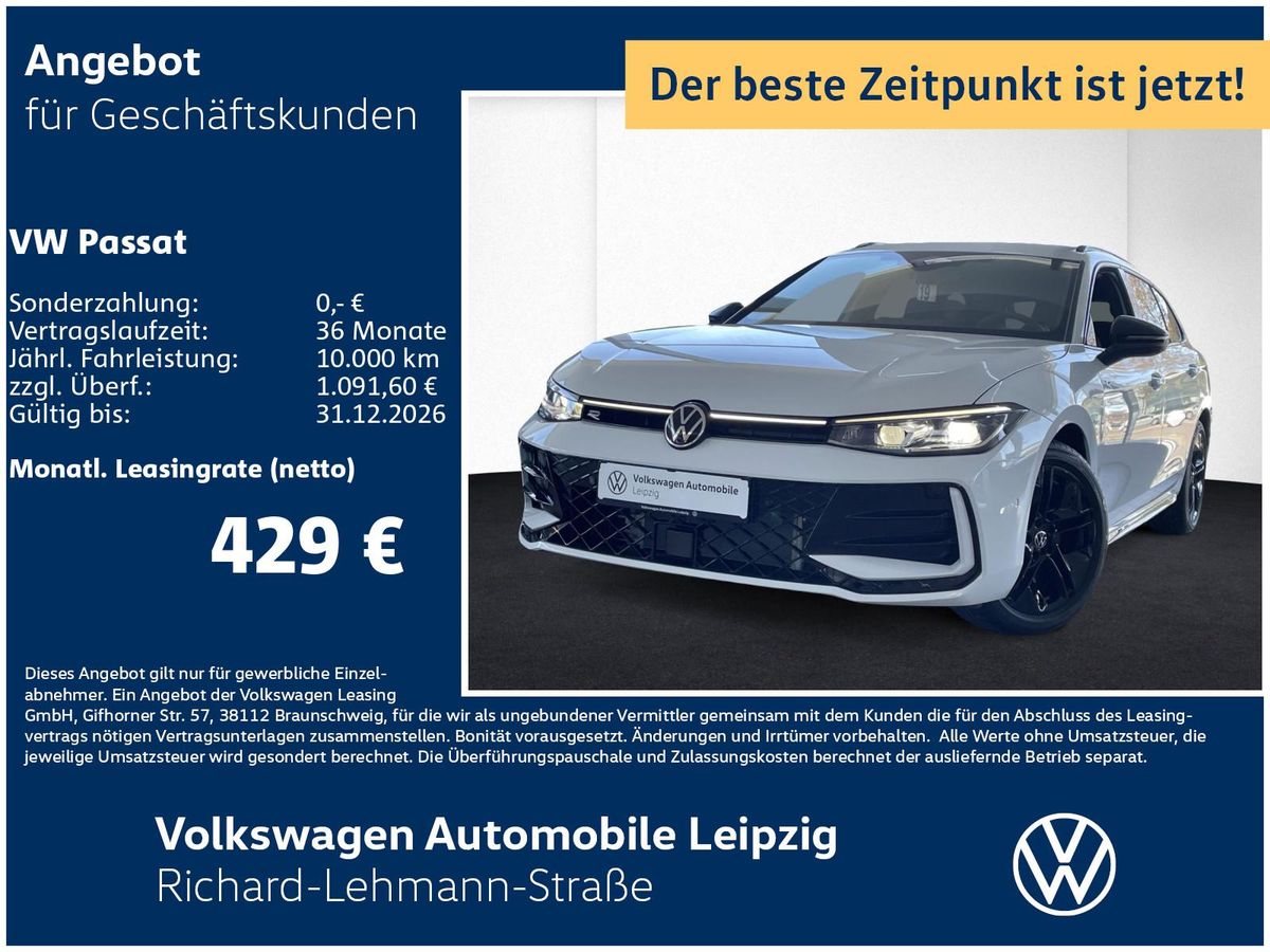 Volkswagen Passat R-Line TDI 4M Preisvorteil 10739 € Leasing