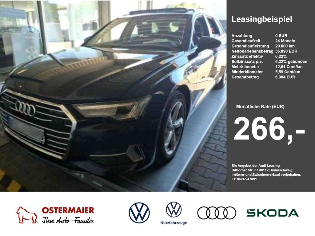 Audi A6 Avant SPORT QUATTRO 45TFSI 265PS.STRONIC.MATR Leasing