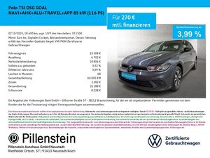 Volkswagen Polo TSI DSG GOAL NAVI+AHK+ALU+TRAVEL+APP