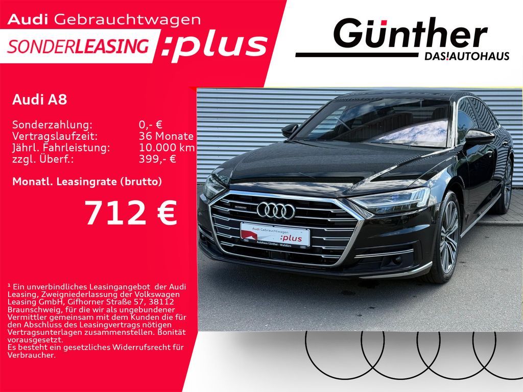 Audi A8 50 TDI QUATTRO+WINTERRÄDER+PANORAMA+HEAD UP+ Leasing