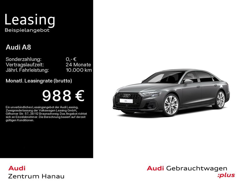 Audi A8 L 60 TFSI quattro S-LINE*NAVI-PLUS*MATRIX*HUD Leasing