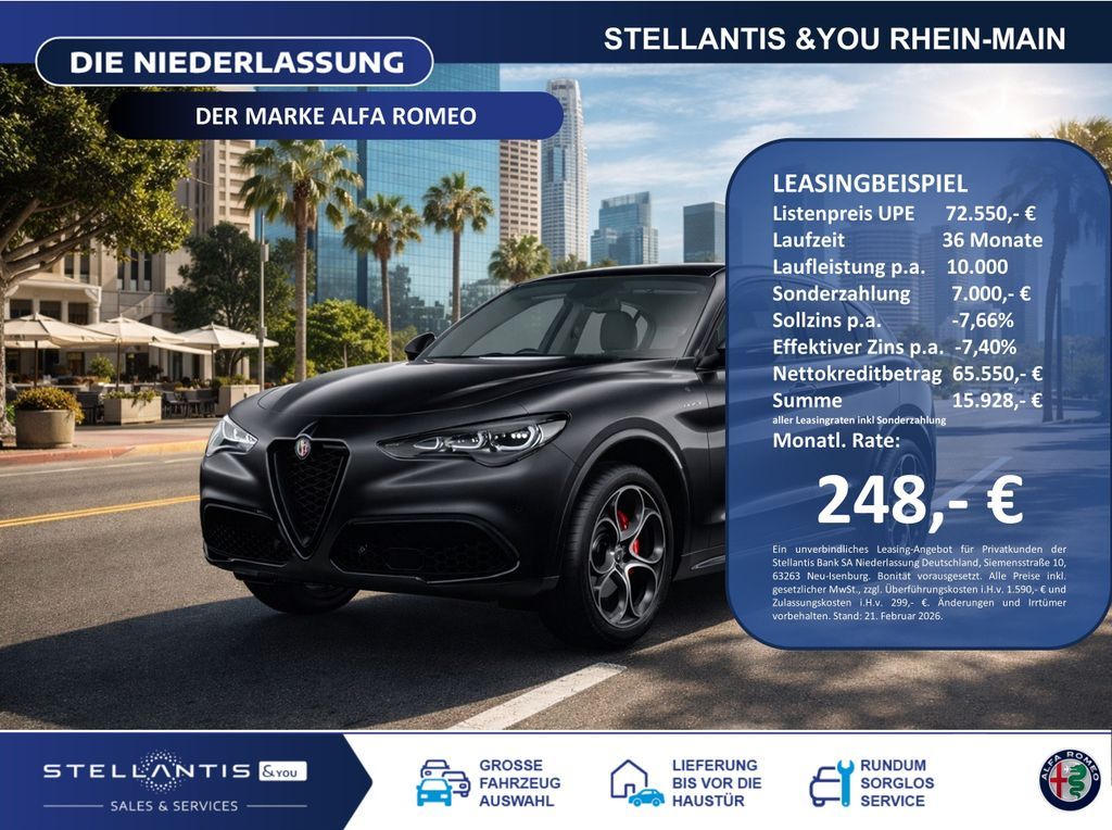 Alfa Romeo Stelvio 2.0 Turbo 16V Veloce Q4 Leasing