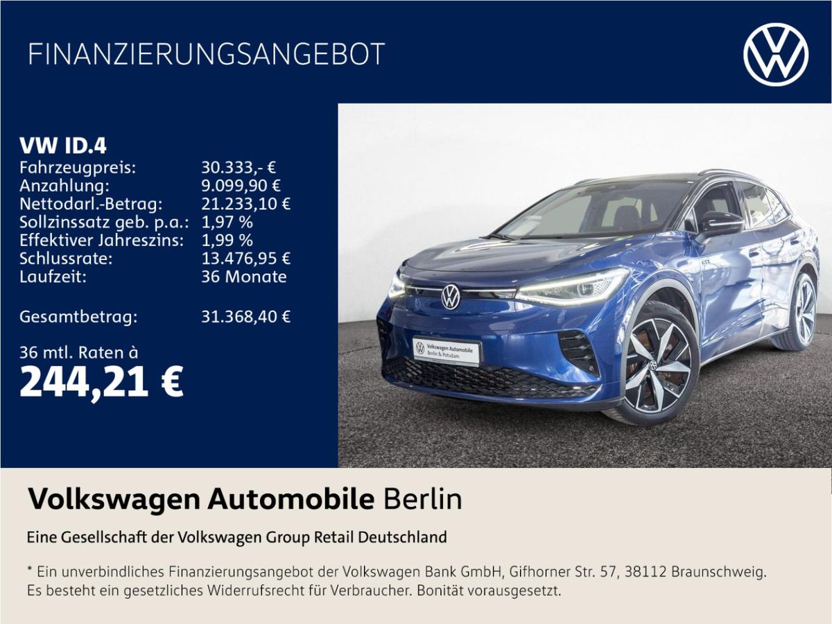 Volkswagen ID.4 GTX 4Motion 360° Wärmepumpe ACC Head-Up Leasing