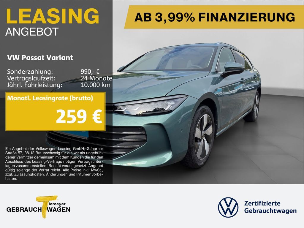 Volkswagen Passat Variant 1.5 eTSI DSG BUSINESS LM17 NAVI K Leasing
