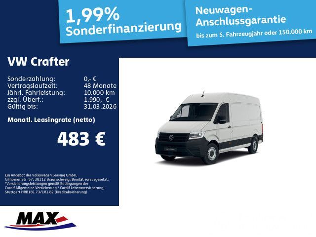 Volkswagen Crafter 35 Kasten HD 130 kW EUPE 77.300*DSG*LED* Leasing
