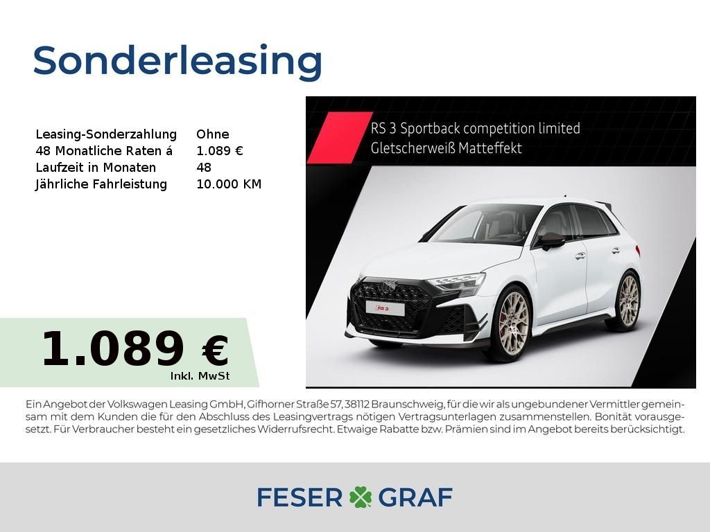 Audi RS3 Sportback competition limited 1of 750 Leasing