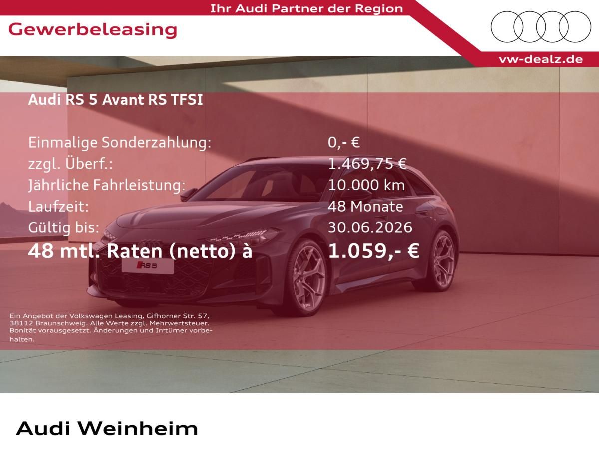 Audi RS5 RS 5 Avant tiptronic Klima NAVI LED Leasing