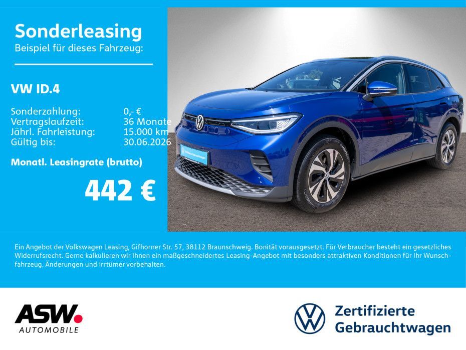 Volkswagen ID.4 Pure LED Navi SHZ ACC PDC Wäremepumpe Leasing