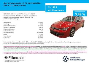 Volkswagen Golf 8 Variant GOAL 1.5 TSI NAVI KAMERA SHZ ACC