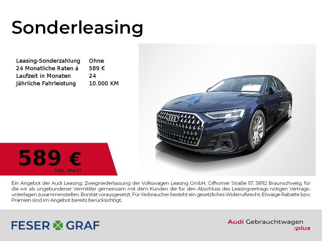Audi A8 50 TDI HUD,Dynamik,Allradl,Sitzbel,AHK,Kamera Leasing