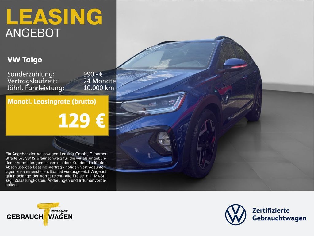 Volkswagen Taigo 1.0 TSI R-LINE NAVI IQ.DRIVE ACC PRIVACY Leasing