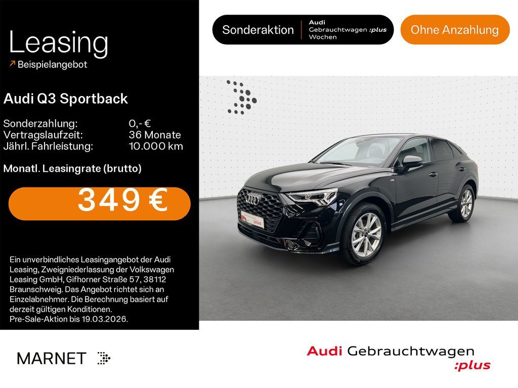 Audi Q3 Sportback 35 TDI S line*Navi*LED*Alu*AHK*PDC* Leasing