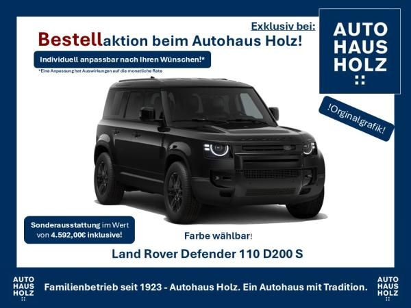 Land Rover Defender MY26 NEUWAGENAKTION 110er! 19ZOLL SCHWARZ - SCHWARZ PAKET - 360 KAMERA - SHZ - FAHRPAKET Leasing