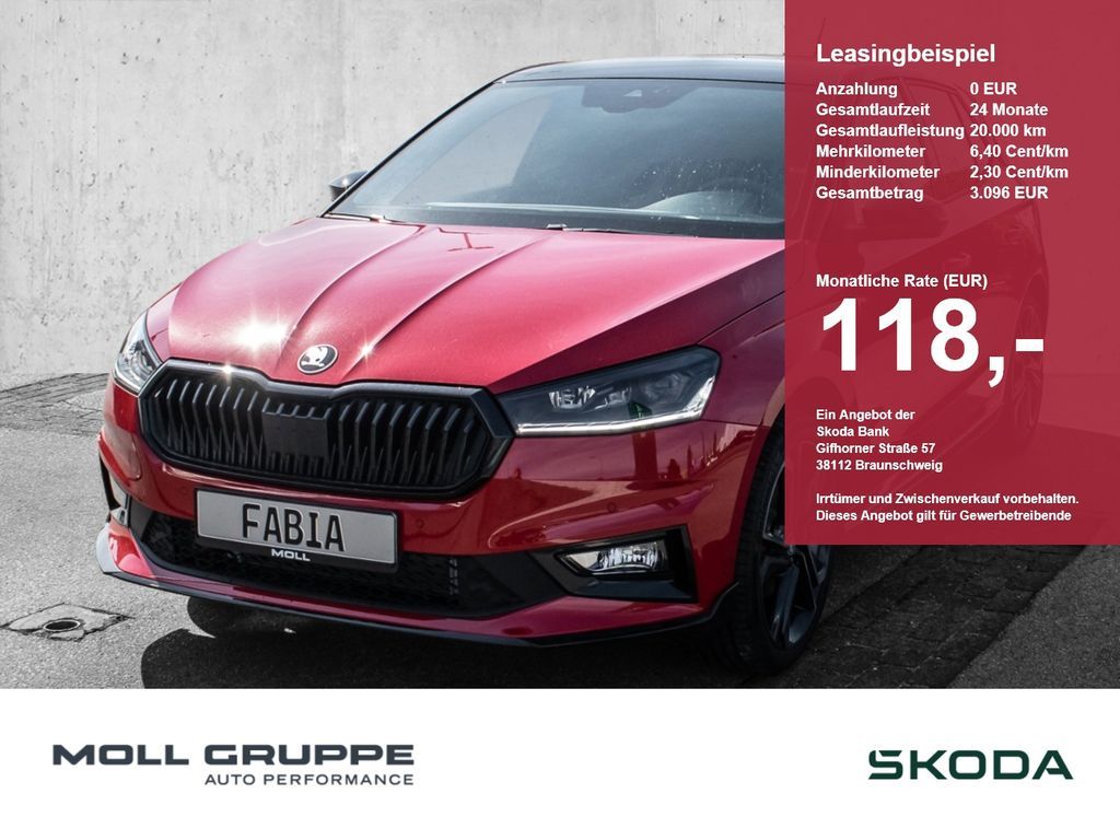 Skoda Fabia 1.5 TSI DSG 130 Edition 2xKLIMA ACC AUT FL Leasing