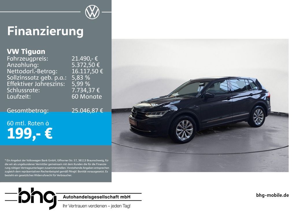 Volkswagen Tiguan 2.0 TDI DSG *ACC*NAVI*APP-CONNECT* Leasing