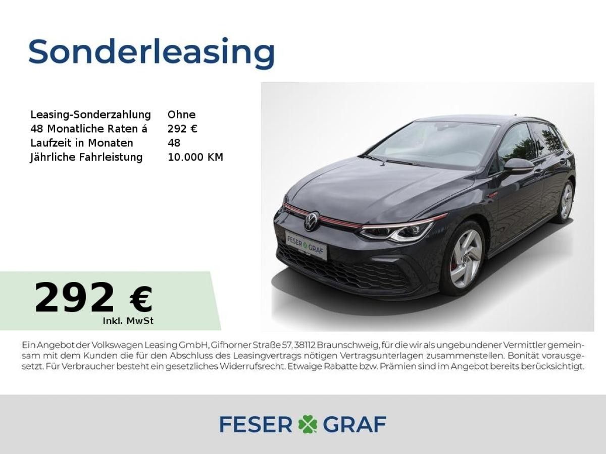 Volkswagen Golf 8 2.0 TSI GTI DSG Matrix Navi RüKa Sitzh. Leasing