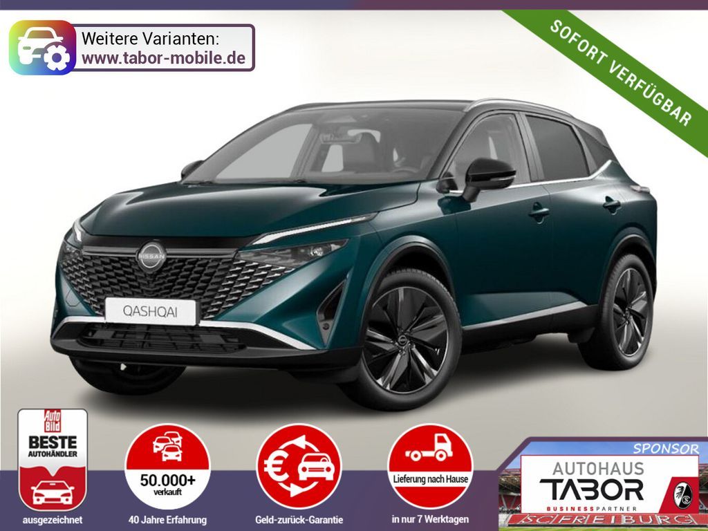 Nissan Qashqai Tekna Pano HUD el.Heckk 360° ACC SHZ Nav Leasing