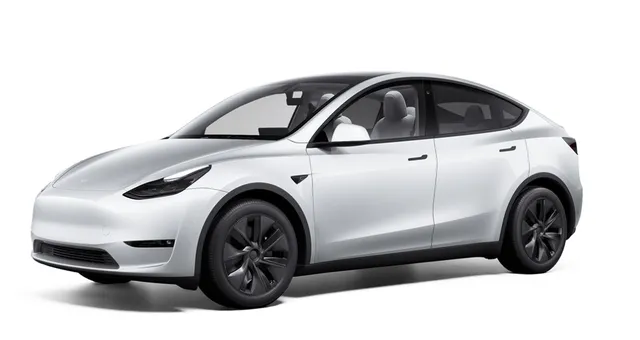 Tesla Model Y Long Range Dual AWD innen weiß