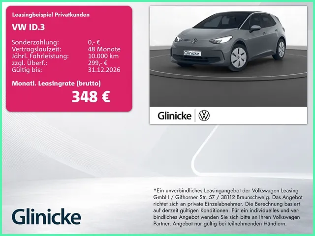 Volkswagen ID.3 Pro LED PDC vo+hi App-Connect DAB