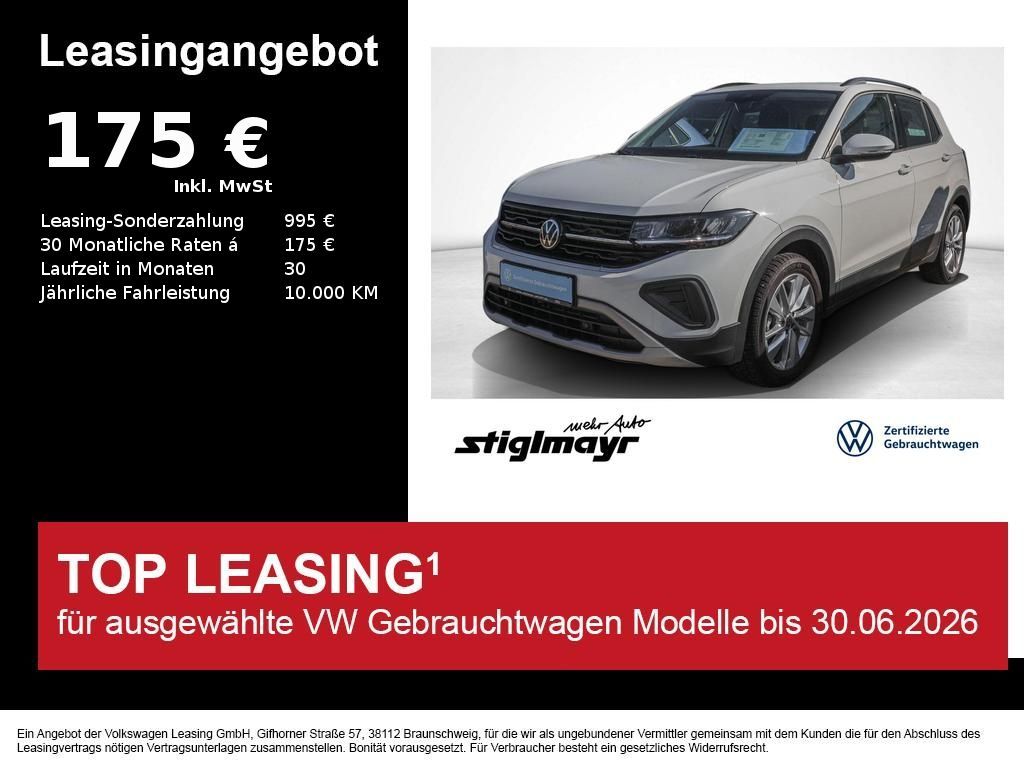 Volkswagen T-Cross Life 1.0 TSI SITZHEIZUNG+NAVI+PDC+KLIMA Leasing