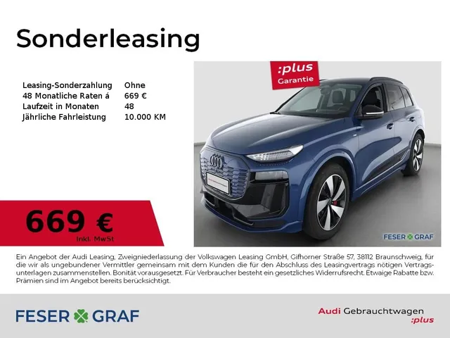Audi Q6 e-tron S-line,Matrix,AHK,B&O,360°,Leder,ACC