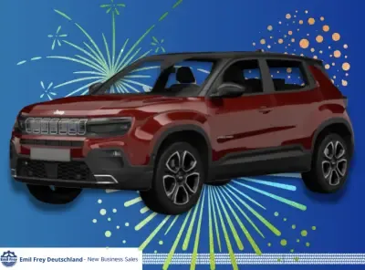 Jeep Avenger e-Hybrid Black Edition 1,2L 110PS 81kw, inkl. Allwetterreifen & Winterpaket Leasing