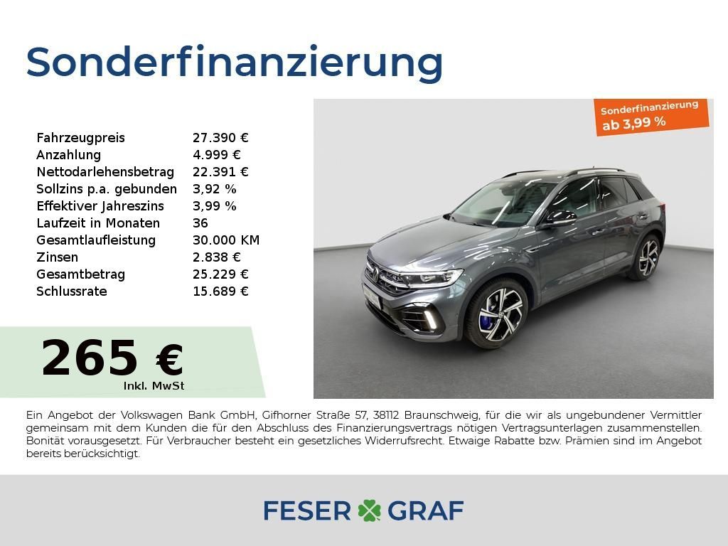 Volkswagen T-Roc R AHK Beats Matrix RFK Virtual Keyless Nav Leasing