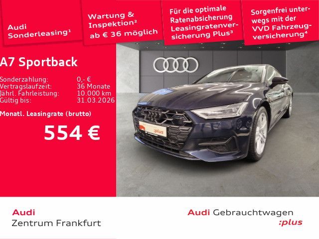 Audi A7 Sportback 50 TFSI e quattro S tronic LED Navi Leasing