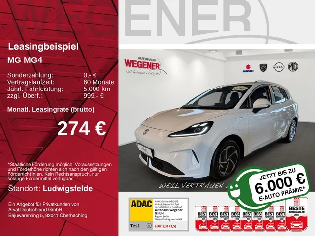 MG4 EV Urban 54kWh Comf Long Range*WäPu*416KM*