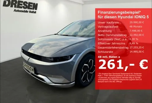 Hyundai Ioniq-5 58 KWh Heckantrieb 5dr