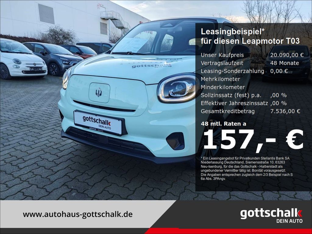 Leapmotor T03 70 kW BEV Panorama Navi ACC Klimaautom Musik Leasing
