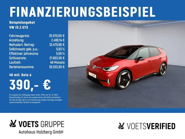 Volkswagen ID.3 GTX MATRIX+PANO+ACC