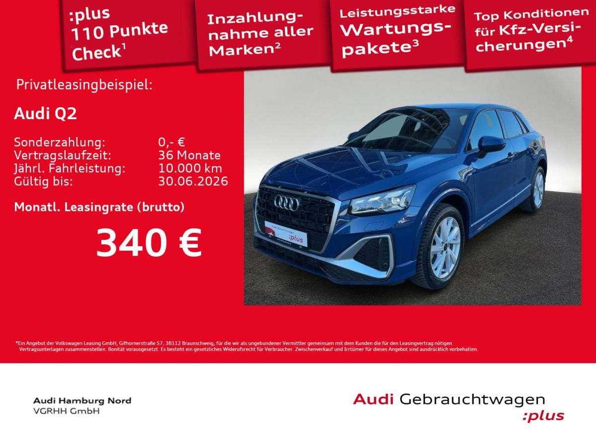 Audi Q2 35 TFSI S tronic 2xS line Matrix Kamera Sound Leasing