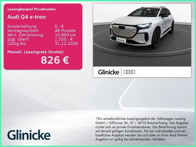 Audi Q4 e-tron qu. AHK Pano LM 21" 360° Head-Up Sonos