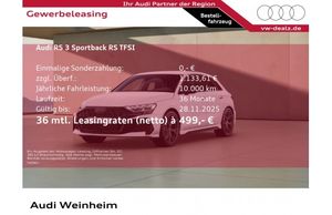 AUDI RS3 Sportback S tronic LED DAB Klima ALU 19" - Leasing