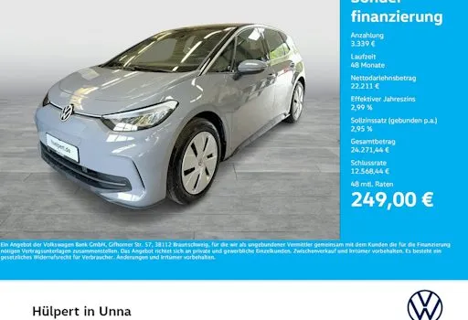 Volkswagen Id3-neo Pro 58 KWh 150 KW Pro 5dr