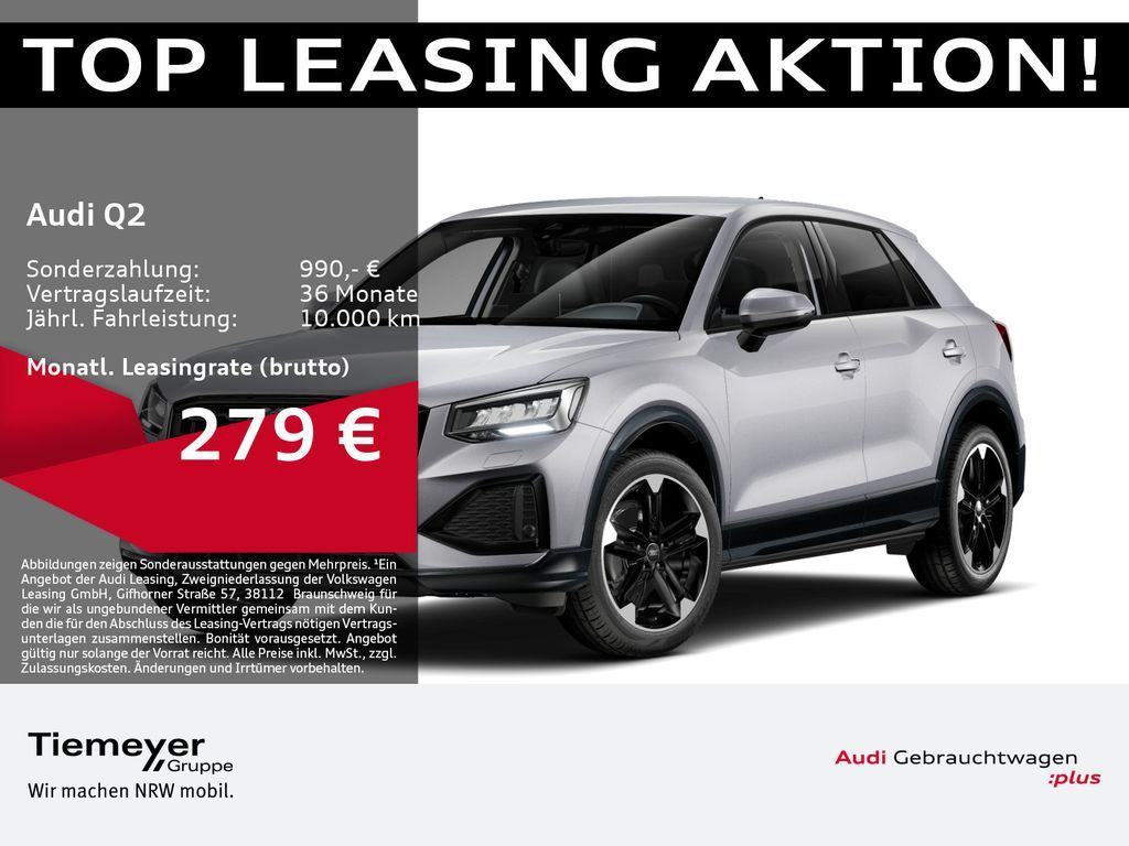 Audi Q2 35 TFSI ADVANCED LM18 AHK KAMERA eKLAPPE Leasing