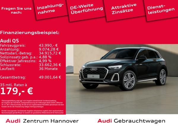 Audi Q5 S line 50 TDI quattro Matrix Kamera AHK Luft Leasing