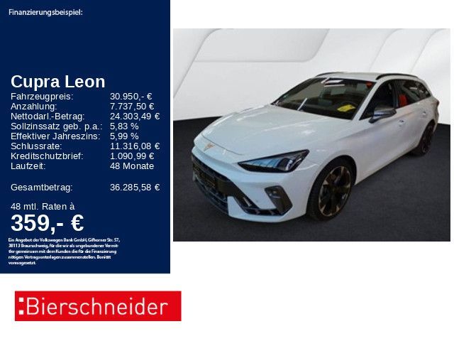 Cupra Leon SP 1.5 eTSI DSG NAVI CAM SHZ Leasing