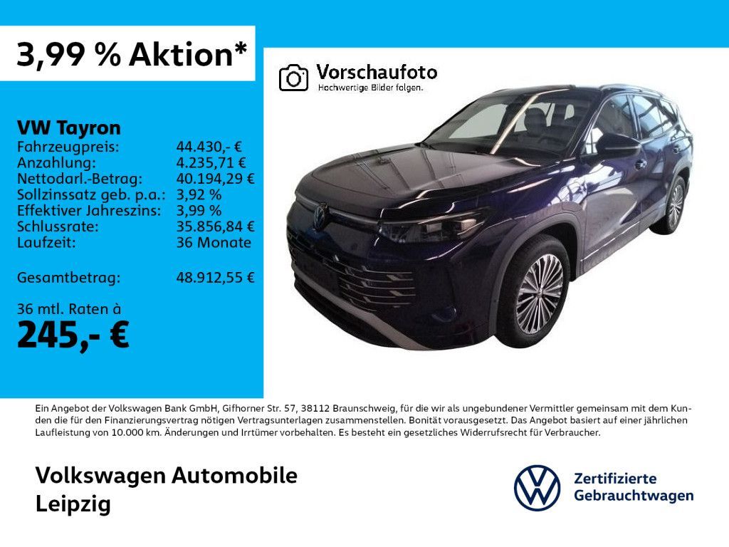 Volkswagen Tayron 1.5 TSI eHybrid Elegance *AHK*ACC*DSG*HuD Leasing