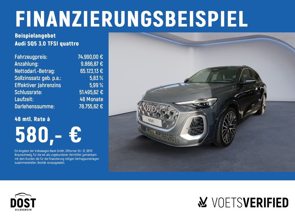 Audi SQ5 3.0 TFSI quattro AHK+KAMERA+NAVI+PANO+SHZ Leasing