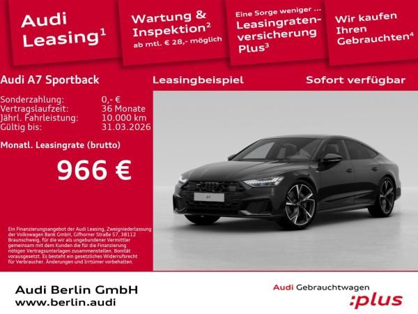Audi A7 Sportback 50 TFSI e quattro S tronic Leasing