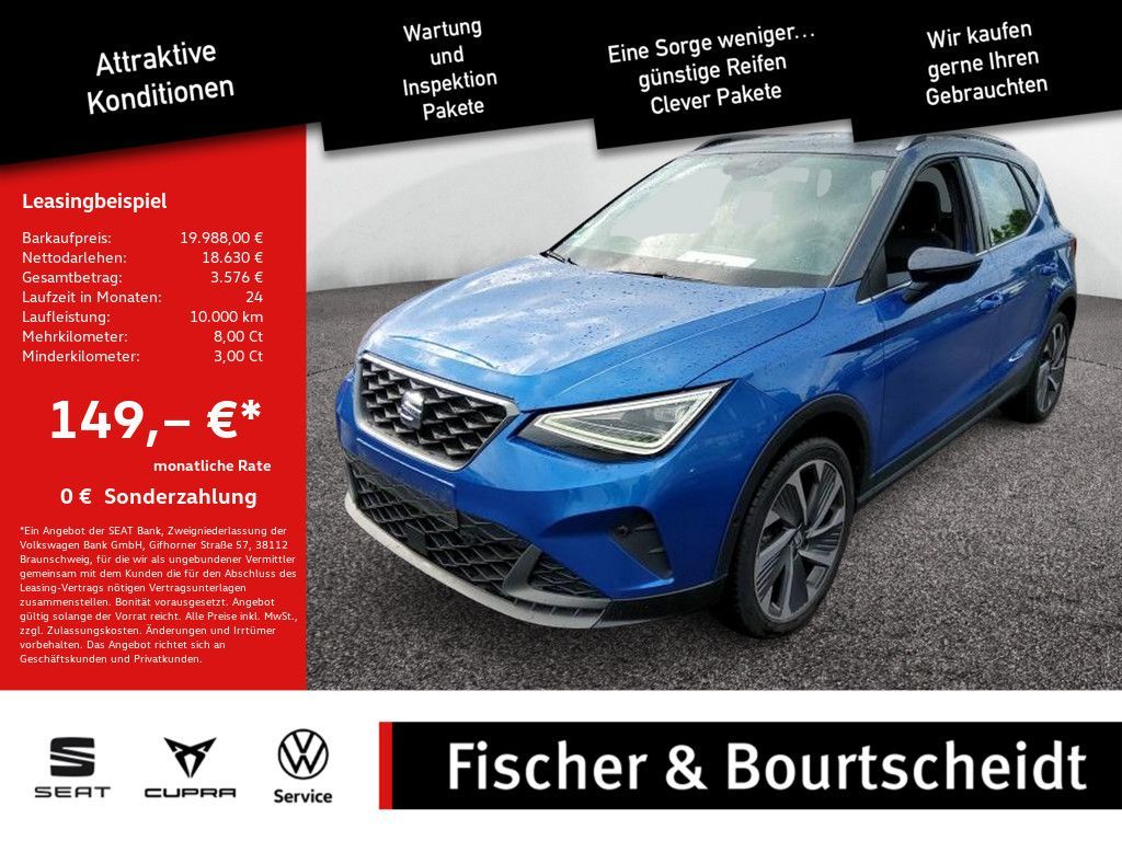 Seat Arona 1.0 TSI FR KAMERA W-LAN AHK ACC FACEL. LED Leasing