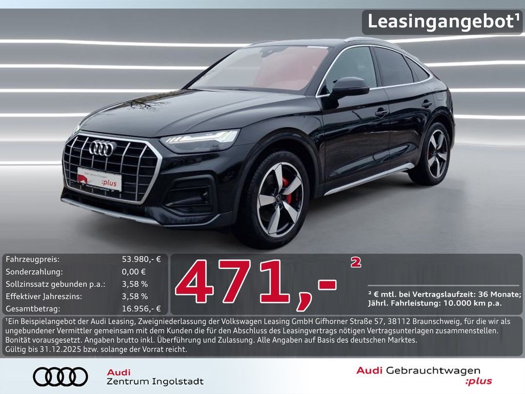 Audi Q5 Sportback 50 TFSI e qu MATRIX Luft AHK ACC 20 Leasing