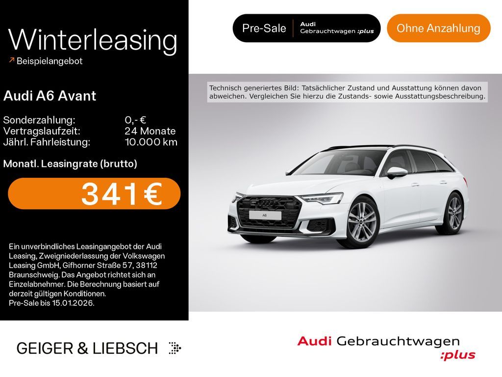 Audi A6 Avant 45 TDI quattro S-LINE*NAVI-PLUS*MATRIX* Leasing
