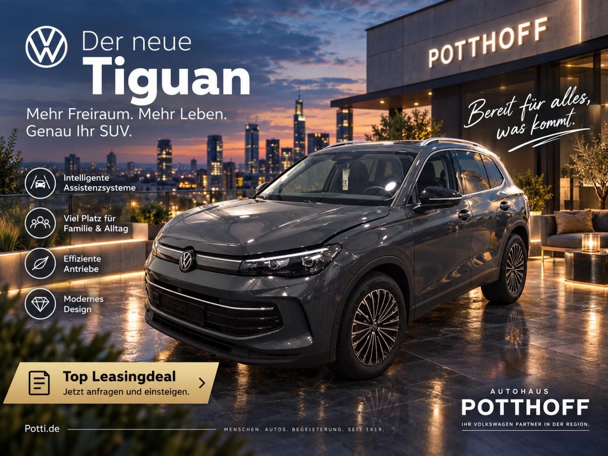 Volkswagen Tiguan 1.5 eTSI DSG💥Top LEASING AKTION💥GOAL NAVI AHK KAMERA KLIMA Leasing