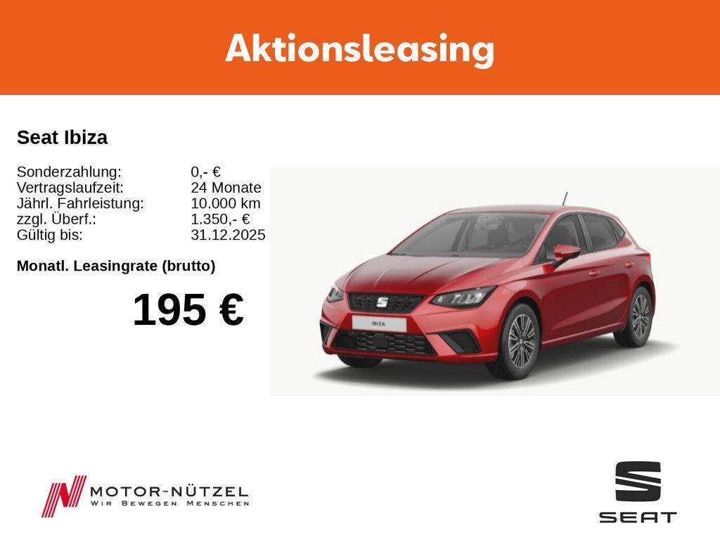 Seat Ibiza 116PS DSG/ NAVI/ SHZ/ PDC/ RFK/ LED/ DAB Leasing