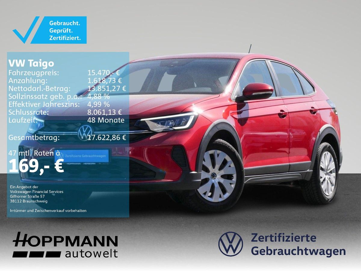 Volkswagen Taigo 1.0 TSI LED DAB+ Sitzheizung Einparkhilfe Leasing